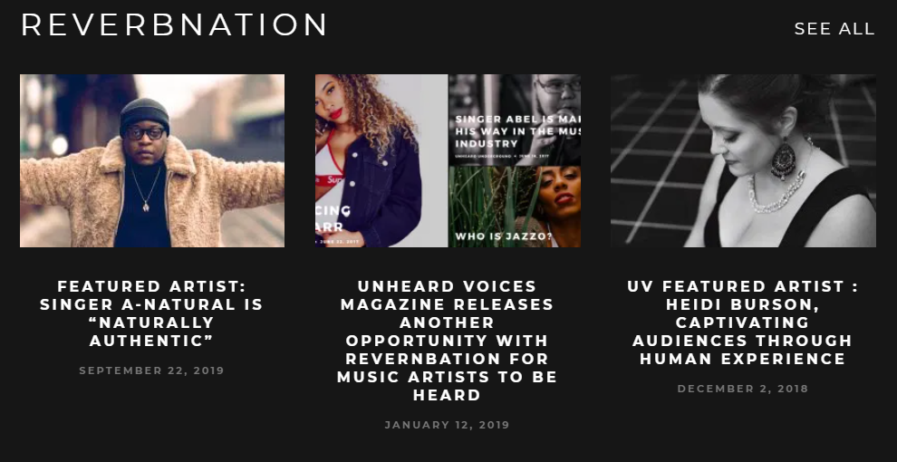 unheard voices reverbnation